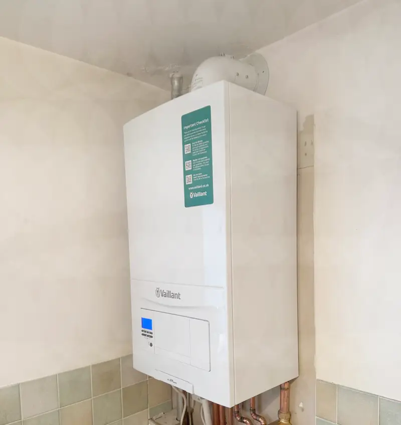 Vaillant boiler repair service in London by a professional heating engineer.